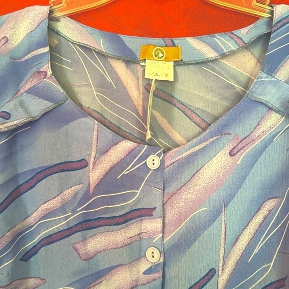 Lightweight Housecoat 2x In Extenso buttons pockets Granny Robe Coverup XXL Blue - Picture 4 of 10